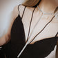 Fashion elegant sweater chain long crystal snow pendant water drop accessories long decoration necklace jewelry