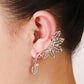 Gold Clip Earrings Leaves Design Gold Pleated Punk Style Ear Cuff For Women Men Fashion Jewelry pendientes
