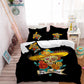 Sugar Skull Bedding Set Flowers Straw Hat Duvet Cover King Queen Bed Sheet Pillow Case Day of the Dead Bedclothes D45