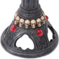 Gothic Skull Skeleton Candle Stick Holder Halloween Punk Table Decoration Cranial Candelabra Cast Resin Skull 5 Candles Holder