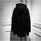 Gothic Women Hoodies Long Sleeve Japanese Moon Print Pullover Loose Hoody Black Thin Sweatshirt