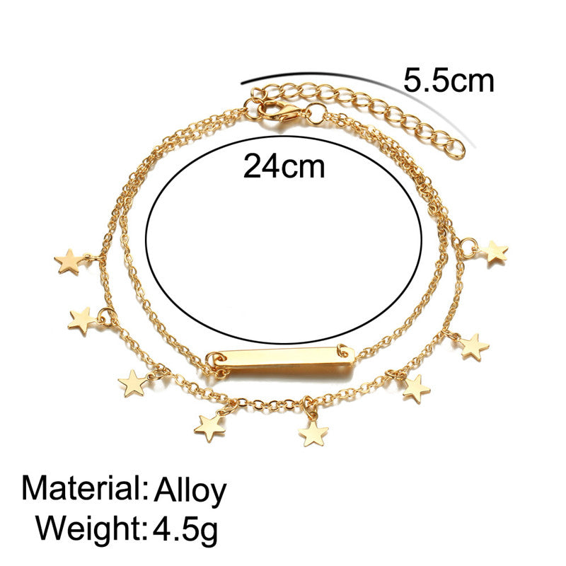 Hot Jewelry Anklets for Women Foot Accessories Summer Beach Barefoot Sandals Bracelet ankle on the leg Female Ankle Strap