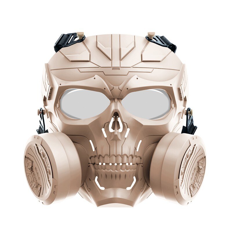 Gas Mask For Airsoft Costume Halloween CS Cosplay Full Face Protective Mask  Tactical Breathable Skull Adjustable Strap - AliExpress