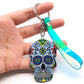 Keychain Calavera Sweet Whimsical Skull Key chain Keyring