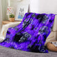 Psychedelic Skull Blanket Cozy Bedding Blankets Warm Plush Sofa