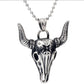 bull head necklaces mens Skull stainless steel