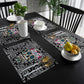 Mexican Skull Table Runner Wedding Table Decor Party Dining Table Mat Placemat