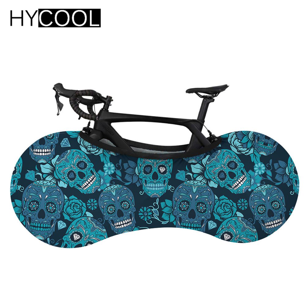 New Arrival Road Bicycle Protector Cover Gothic Style Sugar Skull Pattern