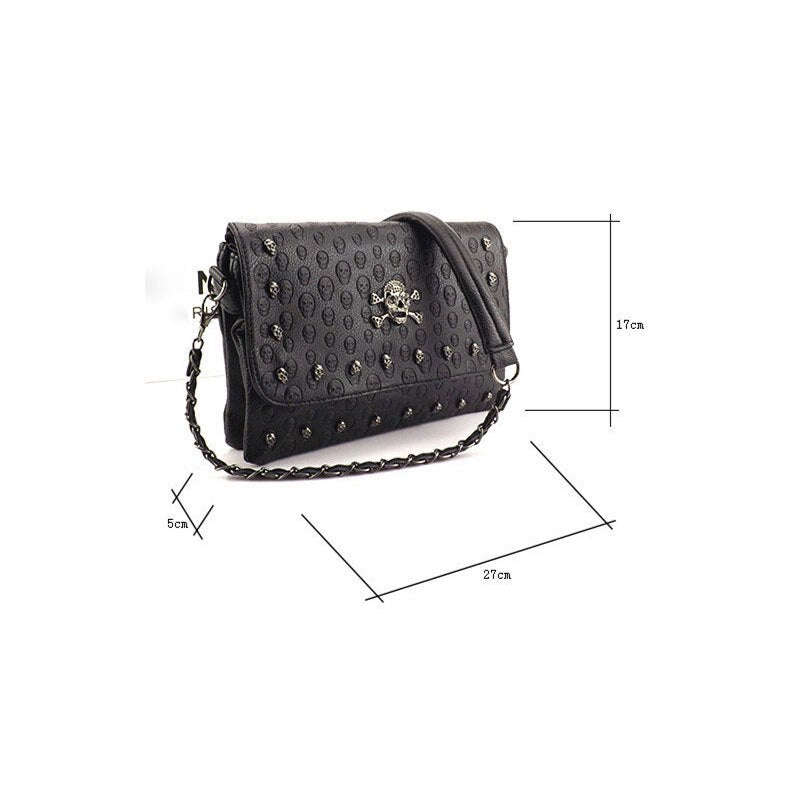 Skull FASHION Vintage Casual Small Crossbody Bags for Women Messenger Bags Chic Luxury Shoulder Bags Skull Purses and Handbags