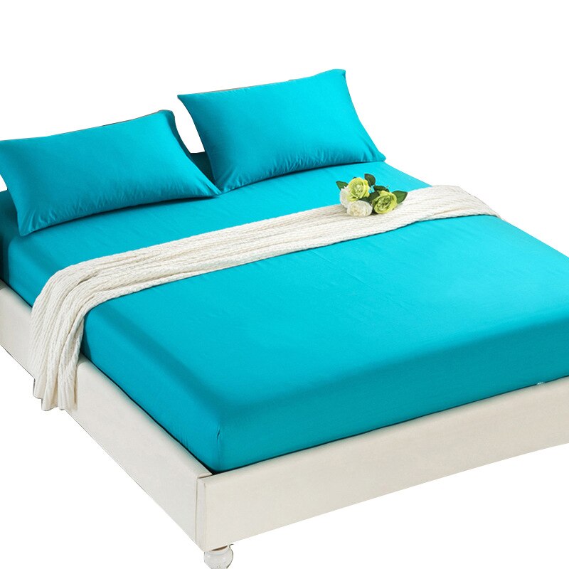 Pure Color Mattress Cover Bed Sheet
