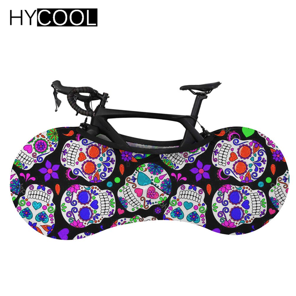 New Arrival Road Bicycle Protector Cover Gothic Style Sugar Skull Pattern