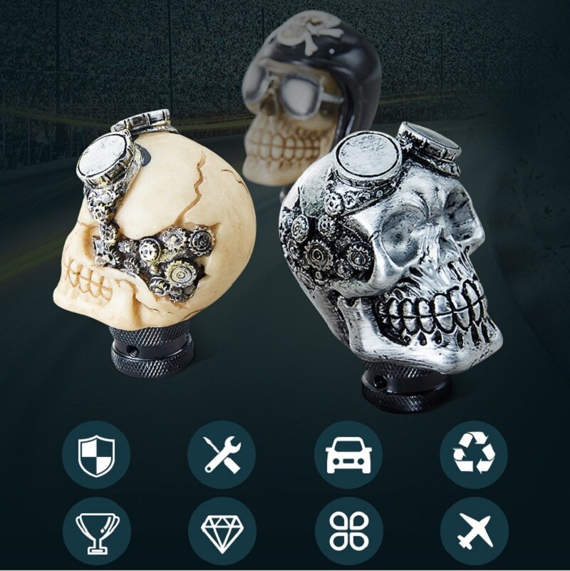 Car Gear Shift Knobs Skull Head Gear Manual Transmission Gear