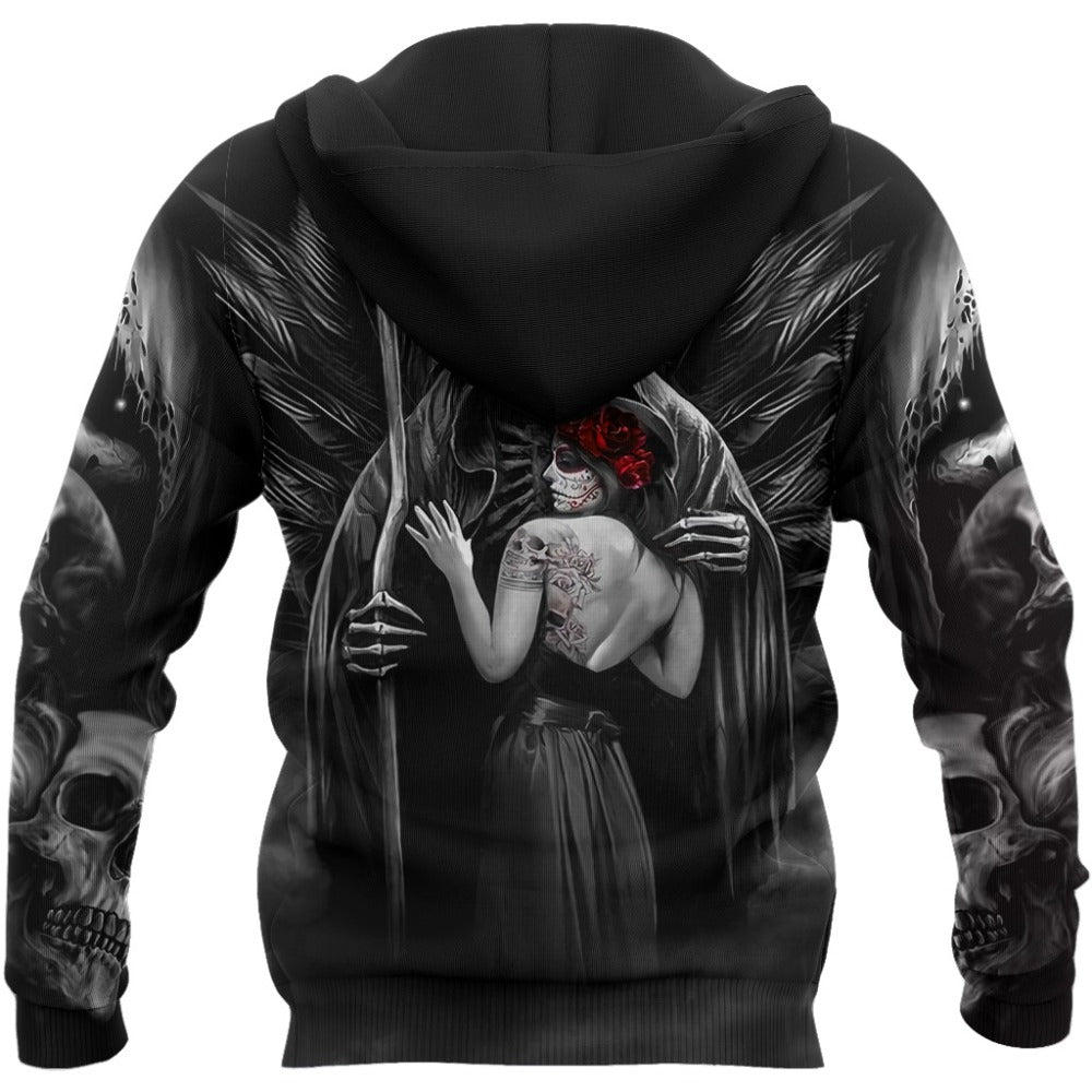 Death Skull Tattoo 3D All Over Printed Fashion Hoodies Men Hooded Sweatshirt Unisex Zip Pullover Casual Jacket Tracksuit
