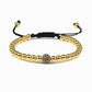Charm Skull Head Copper Beads Bracelets Handmade