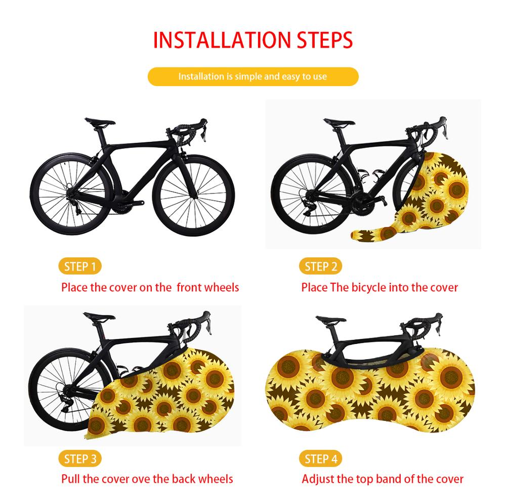 Fashion Sugar Skull Painting Bike Cover for Men Waterproof Outdoor Bike-Accessories