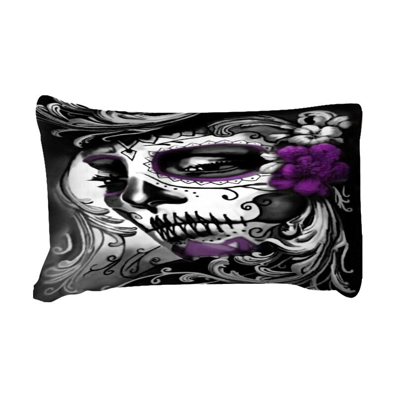 Gothic Skull 3D Print Bedding Set Single Twin Full Queen Super King