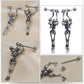 1Pcs Fashion Stainless Steel Bone Stud Earrings