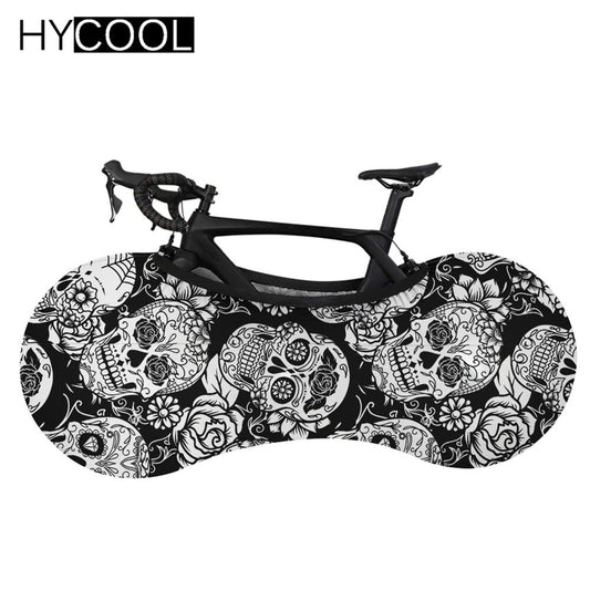 New Arrival Road Bicycle Protector Cover Gothic Style Sugar Skull Pattern