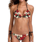 Day Of The Dead Sugar Skull Gothic Pattern Sexy Swimwear Bikini Swimsuits