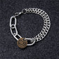 Vintage Fashion Silver Color Titanium Steel Bracelets