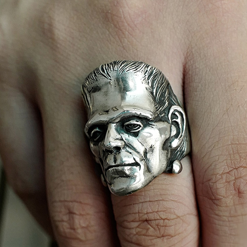 Science Fiction Victor Frankenstein Rings Punk Horror Scientist Stainless Steel