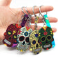 Keychain Calavera Sweet Whimsical Skull Key chain Keyring