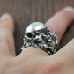 Men Women Stainless Steel Ring Gothic Music Guitar Flower Skull Ring Gargoyle Biker Rings Punk Fashion Jewelry