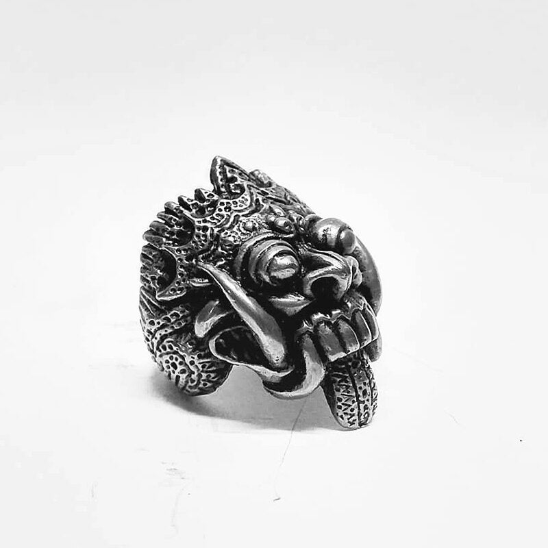 Barong Bali Balinesse Skull Rings Stainless Steel