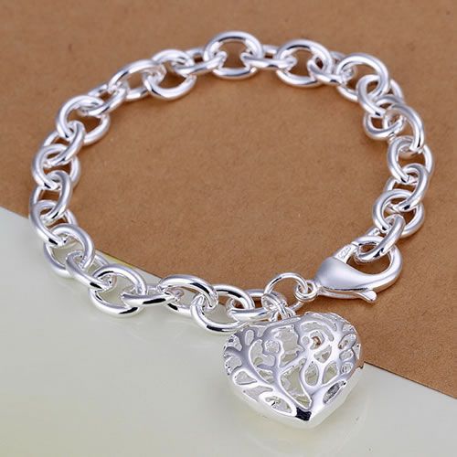 925 silver bracelet, 925 silver fashion jewelry Solid thick bracelet
