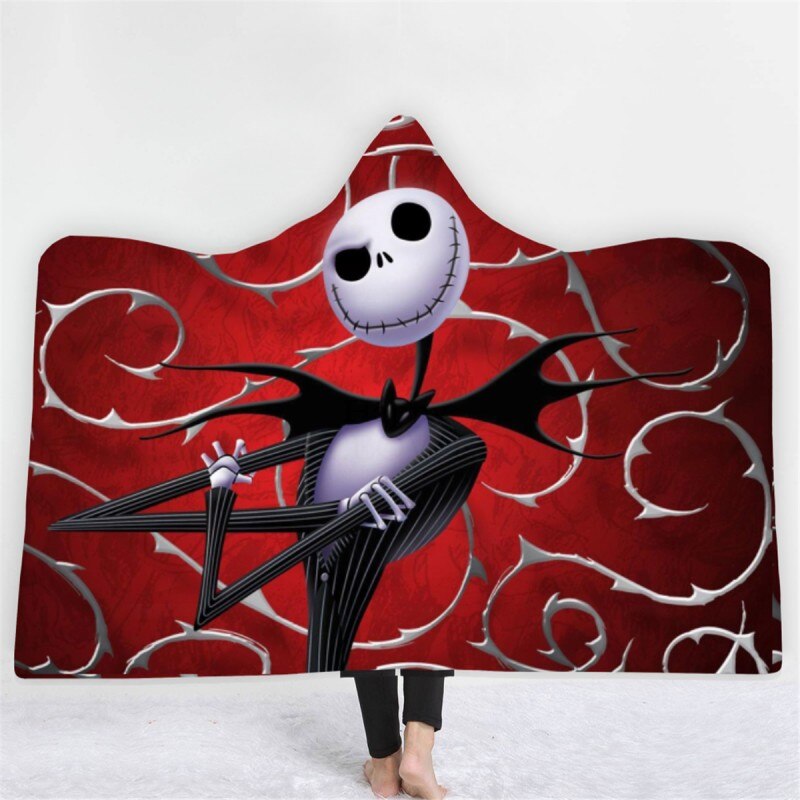 The Nightmare Before Christmas Jack Skull Sherpa Blanket