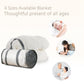 Octopus and Skull Sherpa Blanket Tentacles Hand Soft Plush Throw Blanket