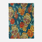Floral Skull Flannel Blanket Super Soft Plush Sofa Couch Bed Office Travel
