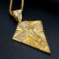 Men's Necklace Big Jesus Cross Pendant & Chain Mens Gold