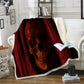 Skull Throw Blanket Halloween Traditional Mexican Sugar Day of the Dead