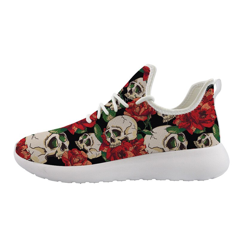 Woman Flats Shoes New Summer Beautiful Skull