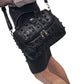 Women Bags Split Sheep Leather Messenger Rivet Skull