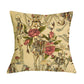 Floral Skull Print Throw Pillows for Couch Halloween Decorative Pillow Covers