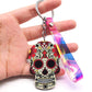Keychain Calavera Sweet Whimsical Skull Key chain Keyring
