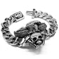 Eagle Skull Head Bracelets For Men Stainless Steel Charm Link Chain