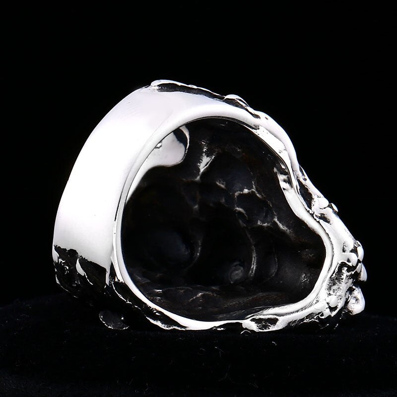 Vintage Indian Jaguar Warrior Skull Ring