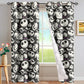 Sugar Skull Day Of The Dead Design Red Window Curtain