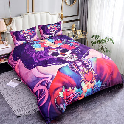 3D Printed Sugar Skull bedding set Luxury Comforter bedding set