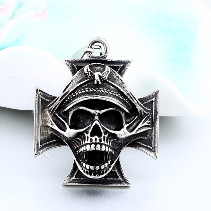 New fashion hip hop gothic skull pendant necklace