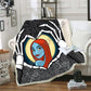 The Nightmare Before Christmas Jack Skull Sherpa Blanket  Plush Velvet