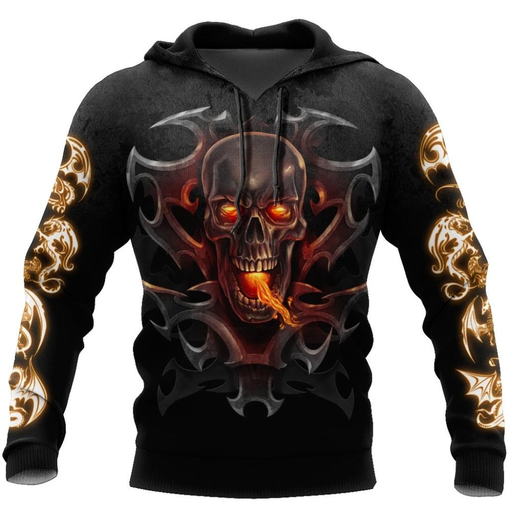 Tattoo and skull Dragon 3D Printed Hoodies For Men/Women Hooded Sweatshirt