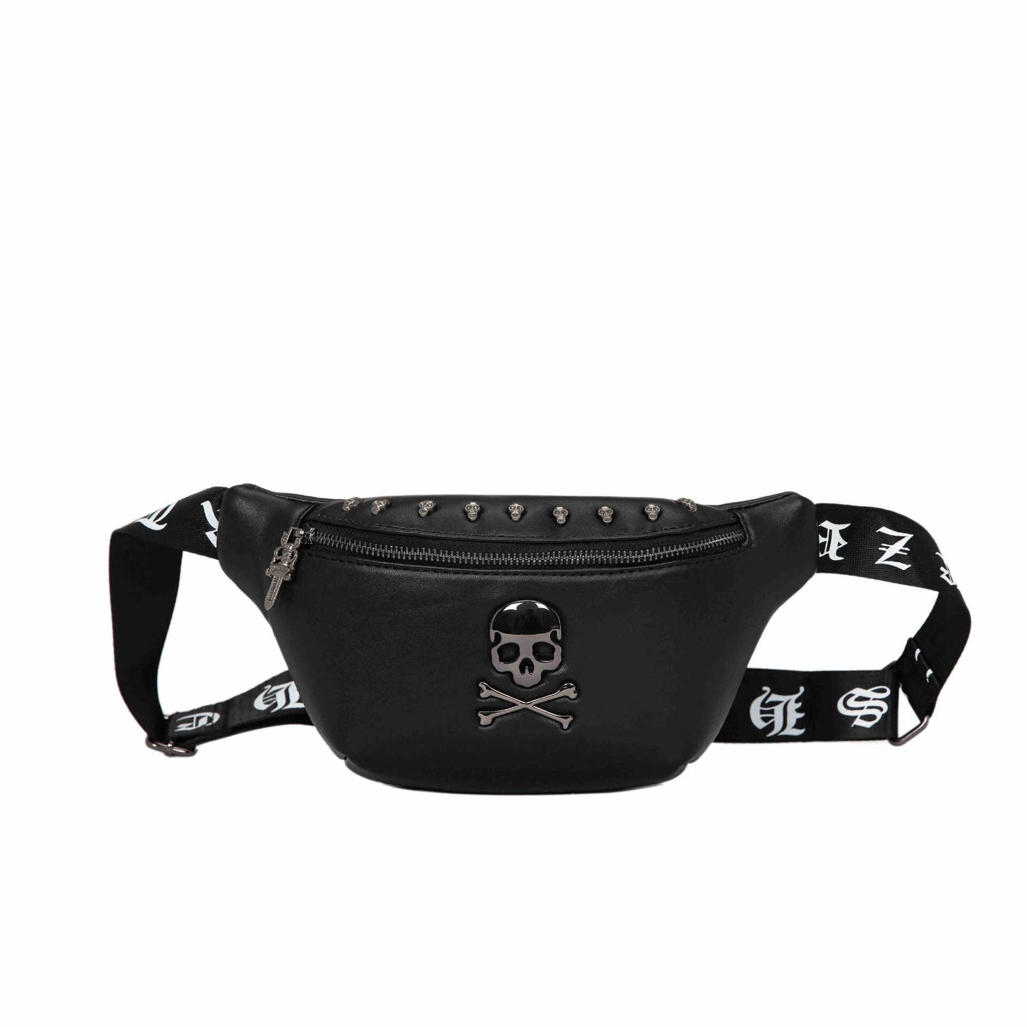 Classic Rivet Skull Men Waist Bag Rock Women's Belt Bag