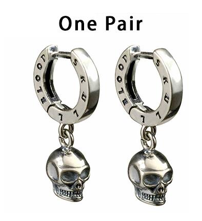 Punk Fashion Drop Earring 100% Real 925 Sterling Silver Fine Jewelry