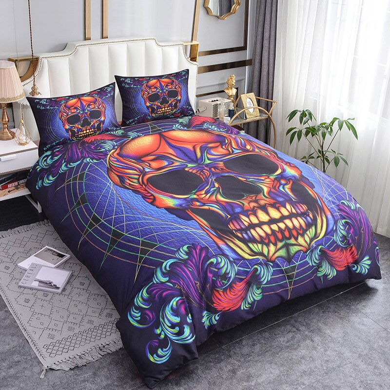 3D Printed Sugar Skull bedding set Luxury Comforter bedding set