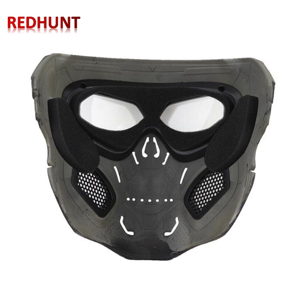 Skull Skeleton Mask Tactical Full Face Mask with Eye Protection Helmet Mask