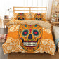Sugar Skull Print Home Bedding Sets Duvet Cover Bed Set Pillowcase